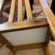 Lot de 4 chaises vintage bois
