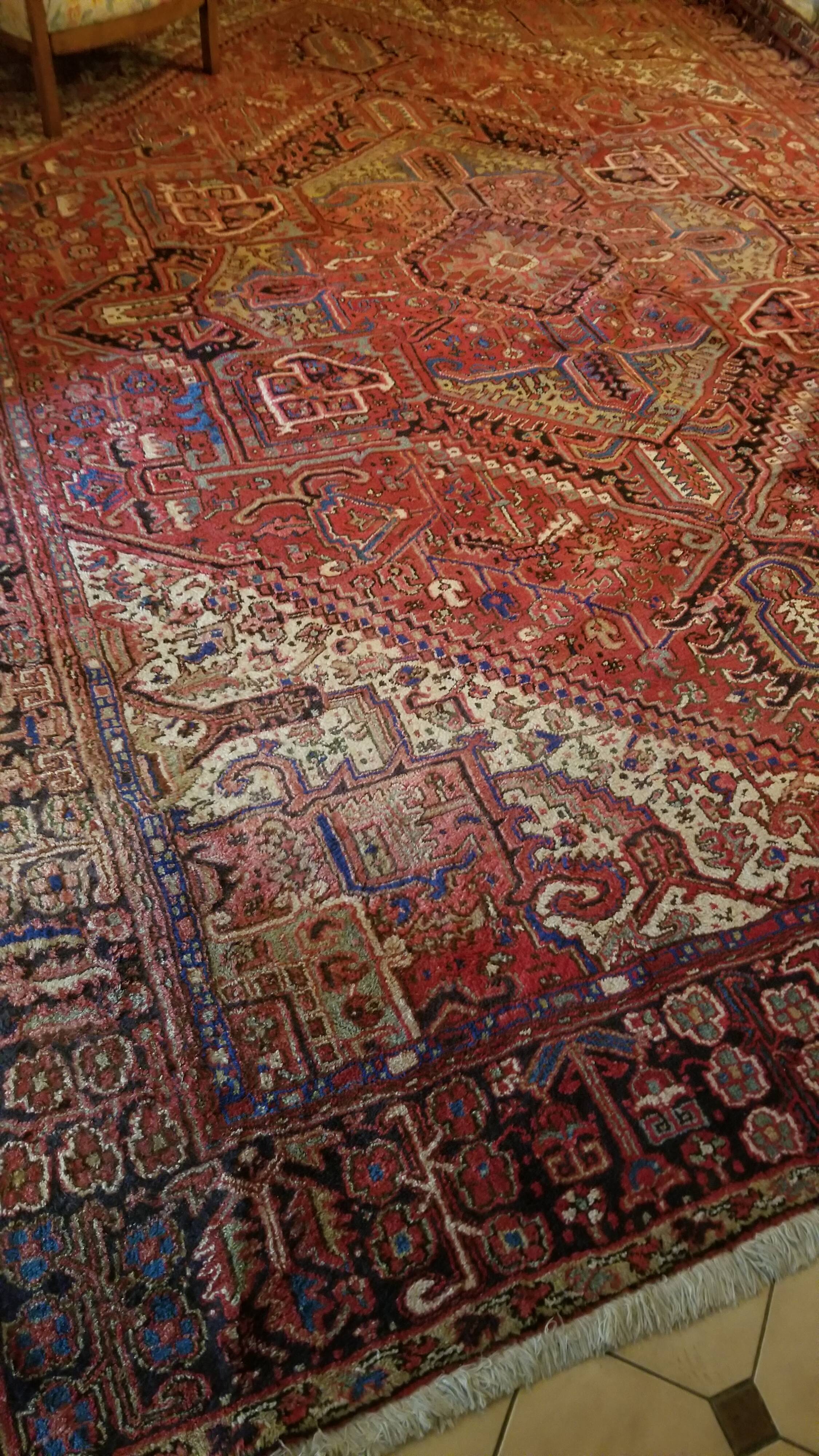 Heriz hand-knotted carpet from Iran, 3m X 4m