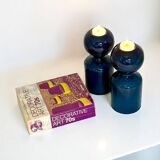 Liisi Beckmann for Gabbianelli 1970s Ceramic Candleholders