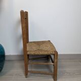 Children's straw country chair