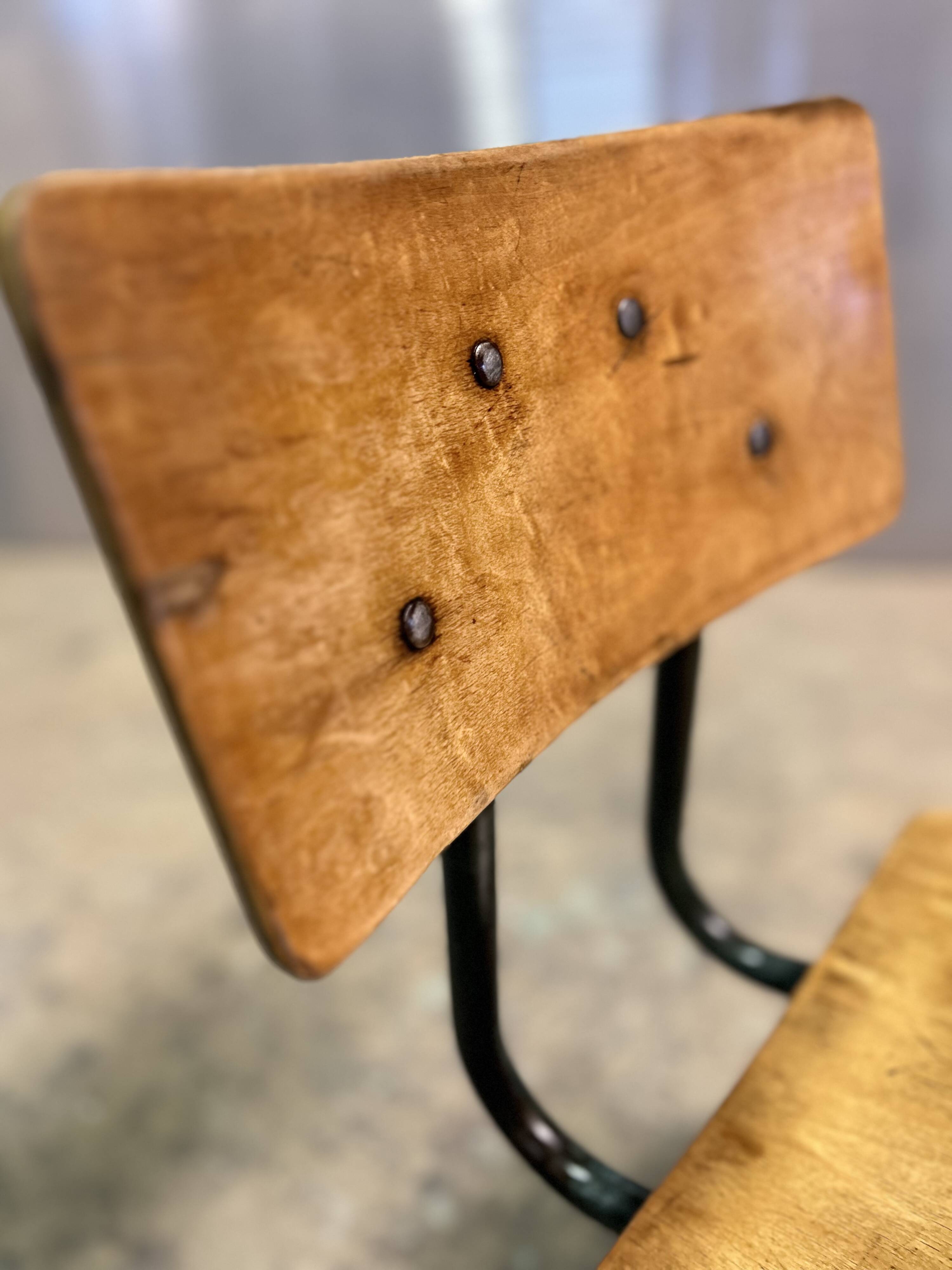 Vintage American school chair from the 60s