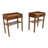 2 Scandinavian teak bedside tables, Sweden, 1960