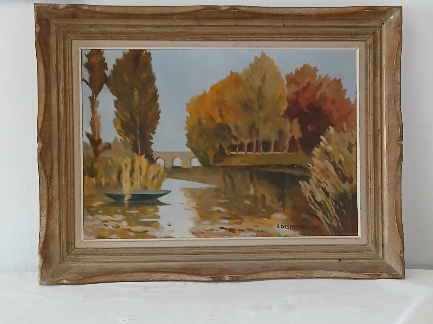 Superb oil on canvas dated 1955