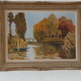 Superb oil on canvas dated 1955