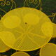 Yellow wrought iron garden room