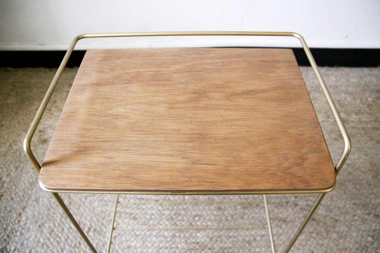 Vintage golden bedside