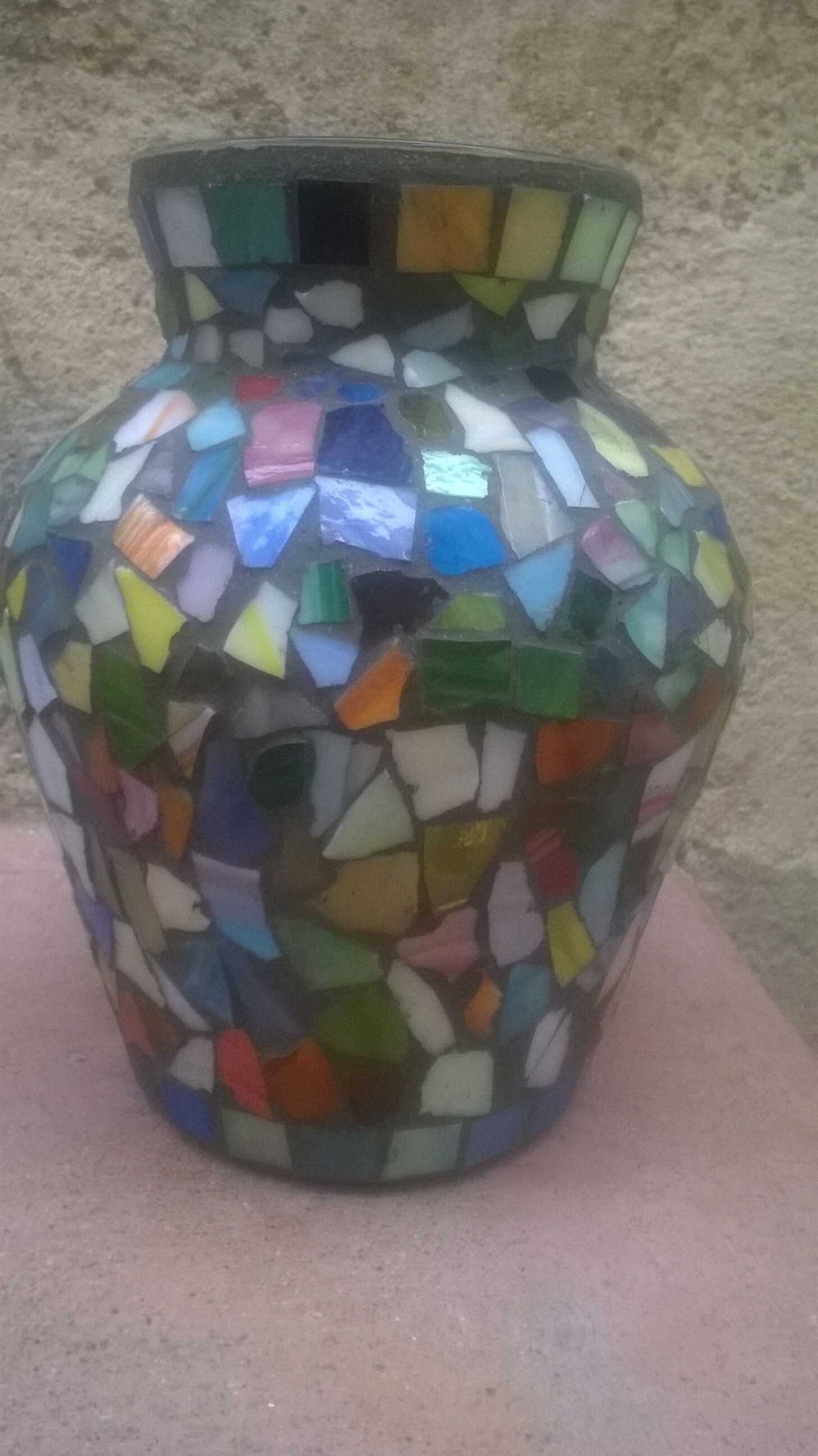 Vintage mosaic vase