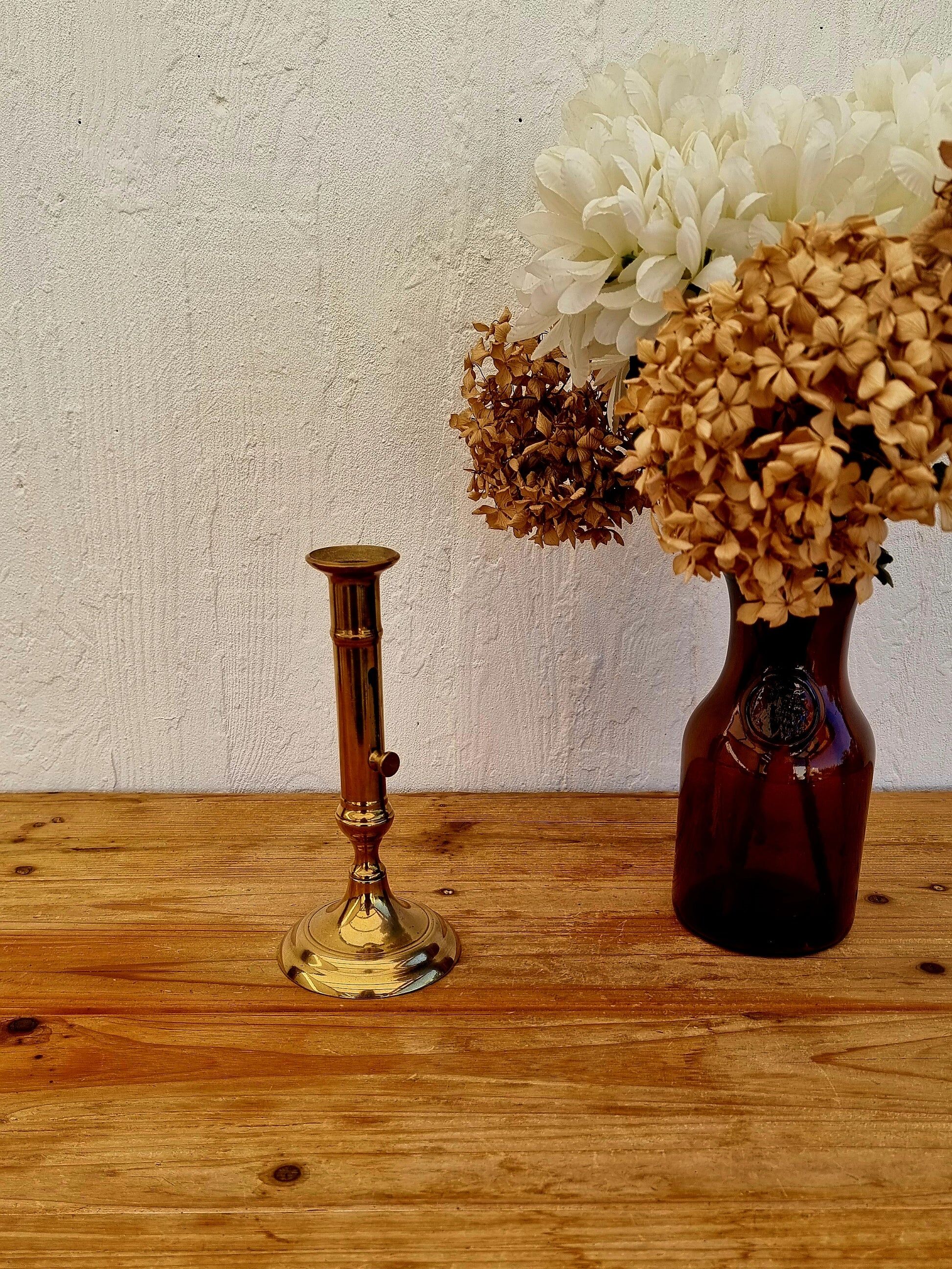 Bougeoir en laiton vintage
