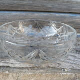 Saladier coupe ancien cristal Baccarat signé