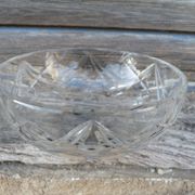 Salad bowl cut old crystal Baccarat signed