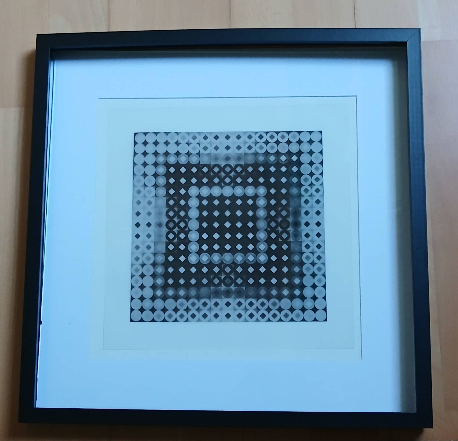 Vasarely's "Invisible" Portrait of Louis Armstrong - Optical Artwork