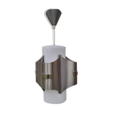Space age chrome pendant light