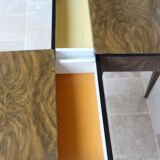 Pair of bedside table varnished wood 60s