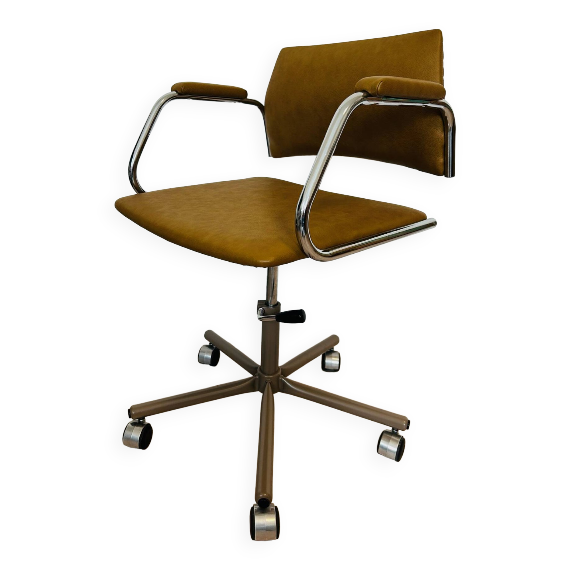 Vintage Mustard Office Chair Model K-380 from Kovona