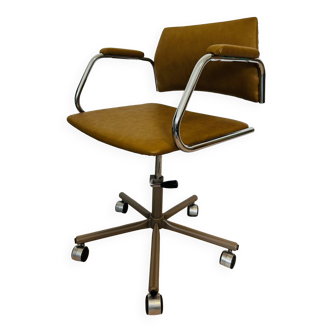 Vintage Mustard Office Chair Model K-380 from Kovona