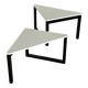 Paire de tables basses d’appoint, bouts de canapé