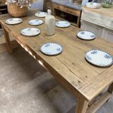 oak farmhouse table - 2 drawers
