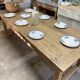 oak farmhouse table - 2 drawers