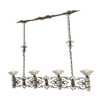 Art Deco lustre attributed to M. Zadounaisky billiard