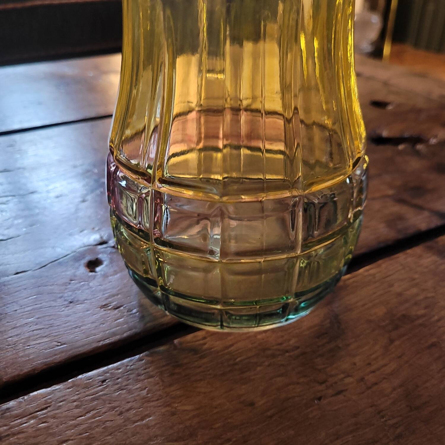 Italian molded glass pitcher – 1980s-90s