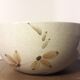Sandstone salad bowl 23,5cm diameter vintage flat hollow
