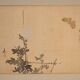 Antique Japanese folding screen with two panels featuring paintings – Japan, circa 1900