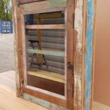 Polychrome teak display case