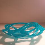 Kosta Boda turquoise crystal cup made in Suede