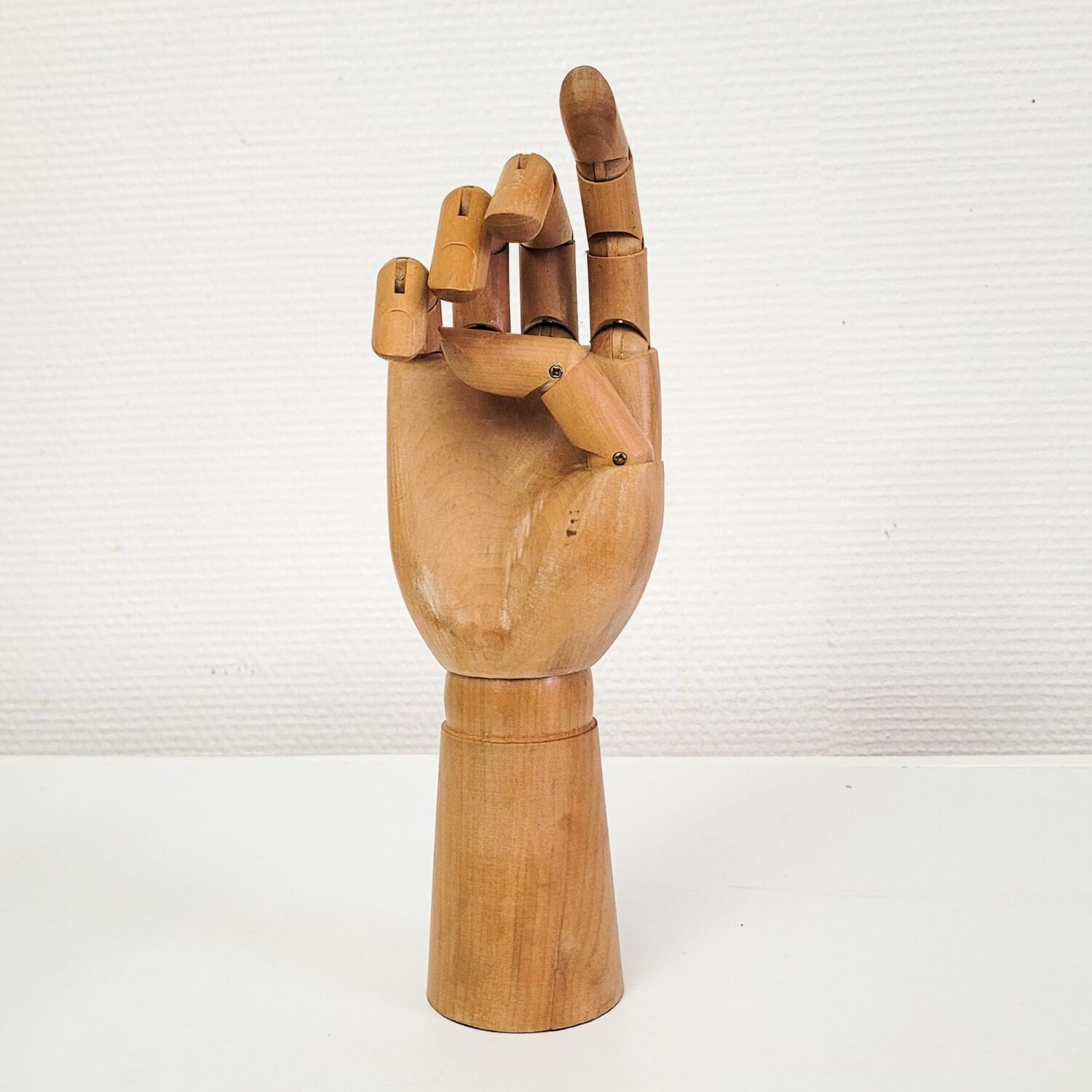 Vintage articulated wooden hand