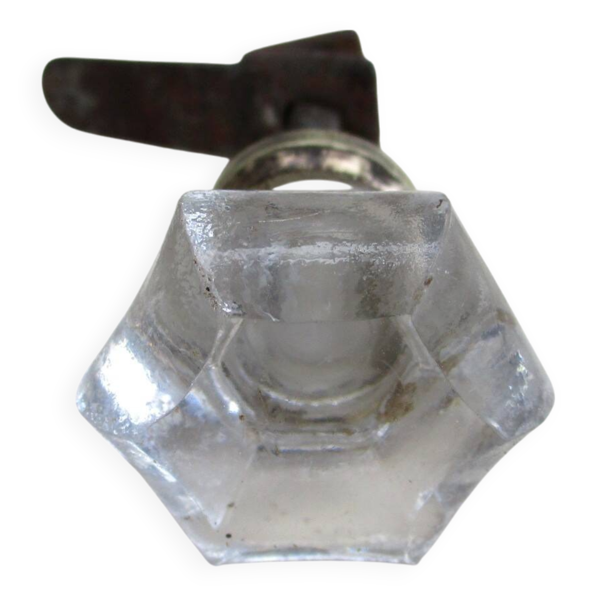 Antique glass knob for furniture - glass or crystal