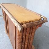 Bar style wood crude mountain cabin 1970