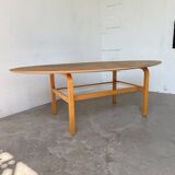 Oval coffee table beech 1980 Aalto Ikea