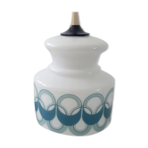 Suspension vintage en opaline motif geometrique