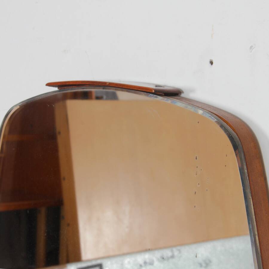 Miroir vintage en bois des années 1960