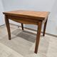 Table transformable vintage en bois de noyer et marqueterie