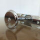 Coat rack in nickel-plated brass, 3 hooks art deco years 40 50
