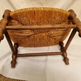 Brutalist footrest wood & mulching