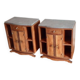 Pair of Art Deco bedside tables