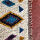 Beni Ouarain rug 250x150 cm in natural wool – Moroccan Berber rug