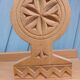 Antique carved wooden wall shelf