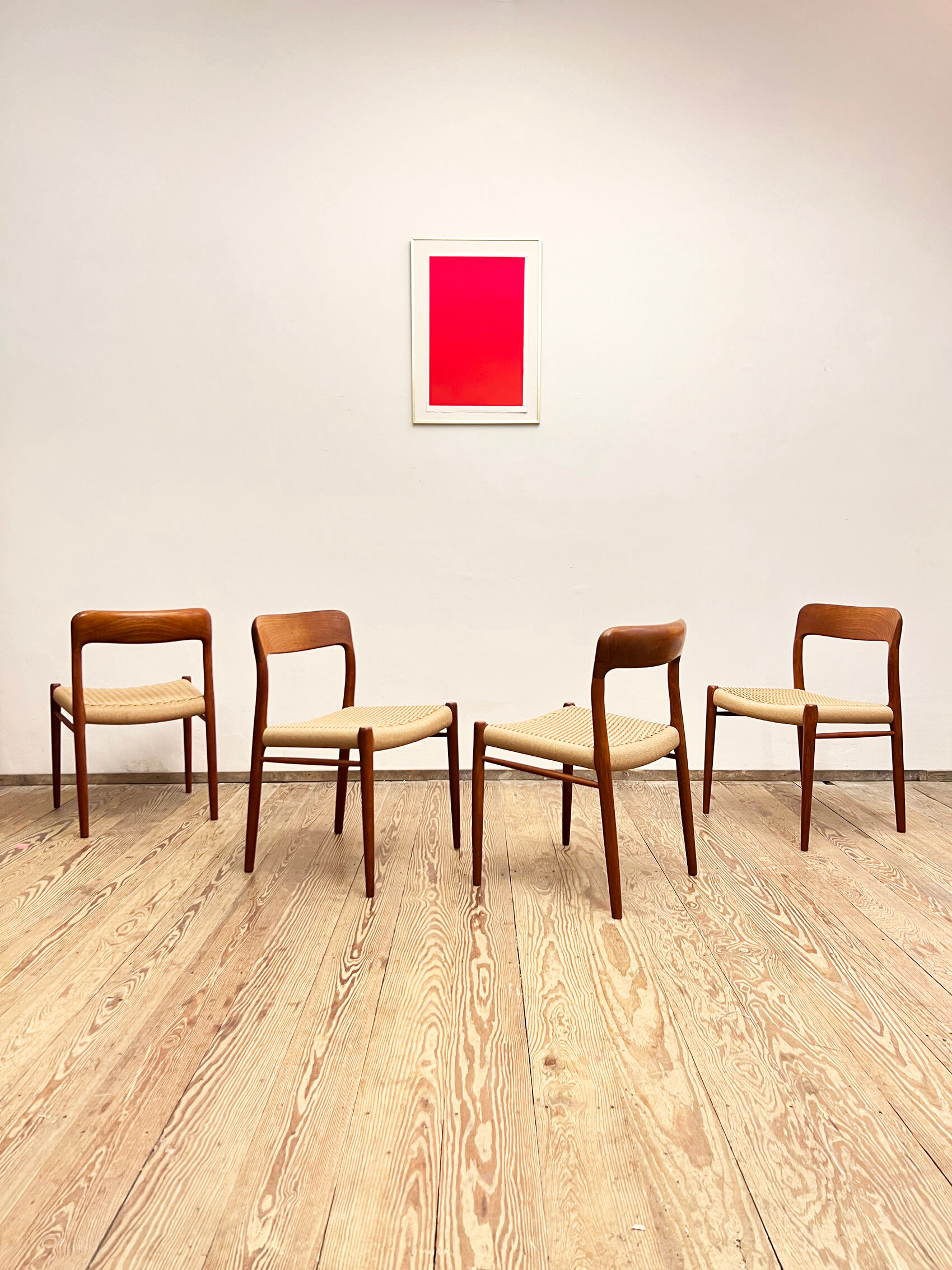 Chaises modèle 75 par Niels O. Møller pour J.L. Moller, Danemark, années 1950