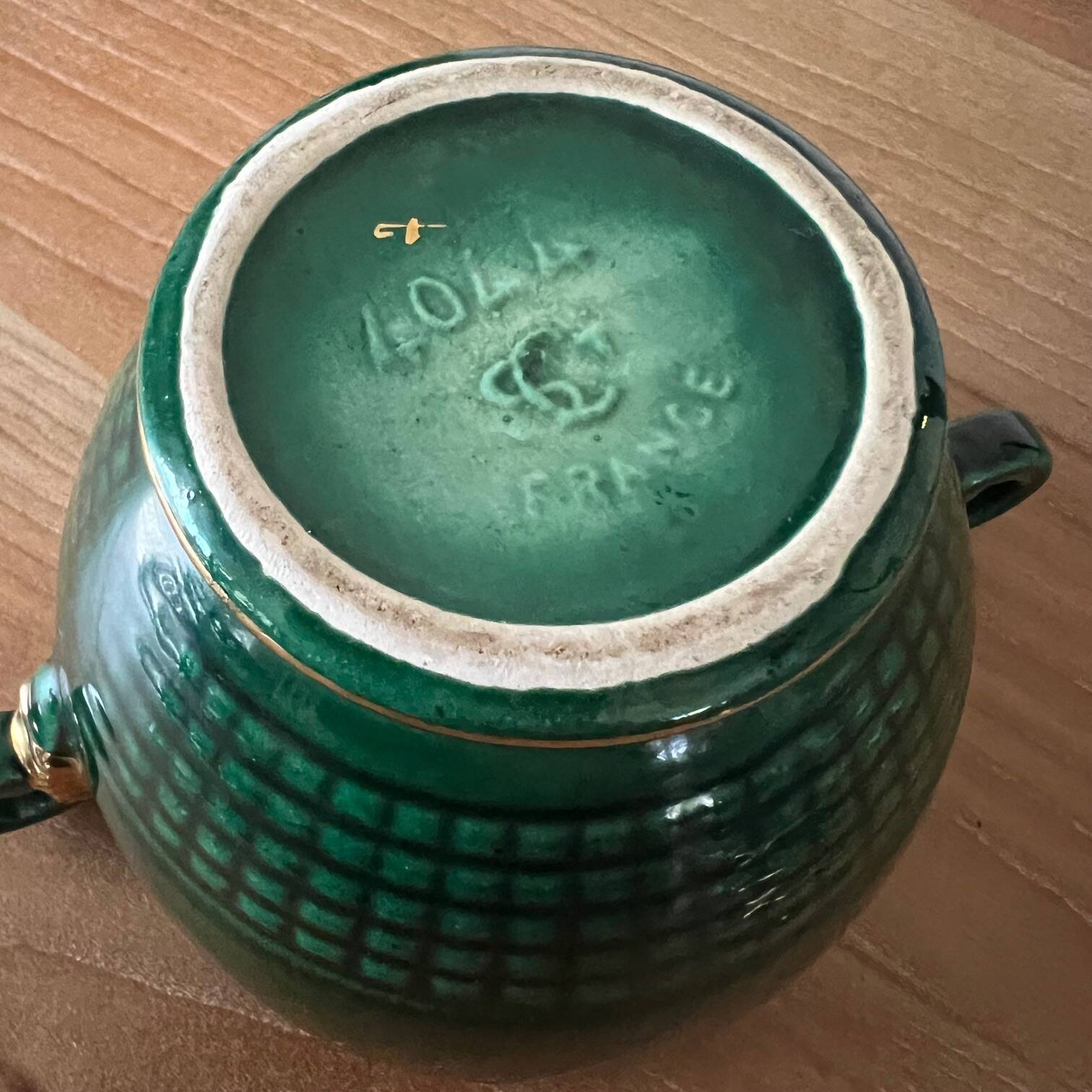 Saint Clément porcelain sugar bowl