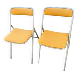 Lot de 2 chaises pliante vintage Plichaise Souvignet
