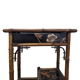 Antique Victorian Bamboo Side Table With Chinoiserie Lacquer Finish, late 1