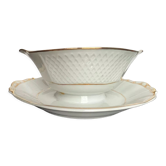 White porcelain saucière