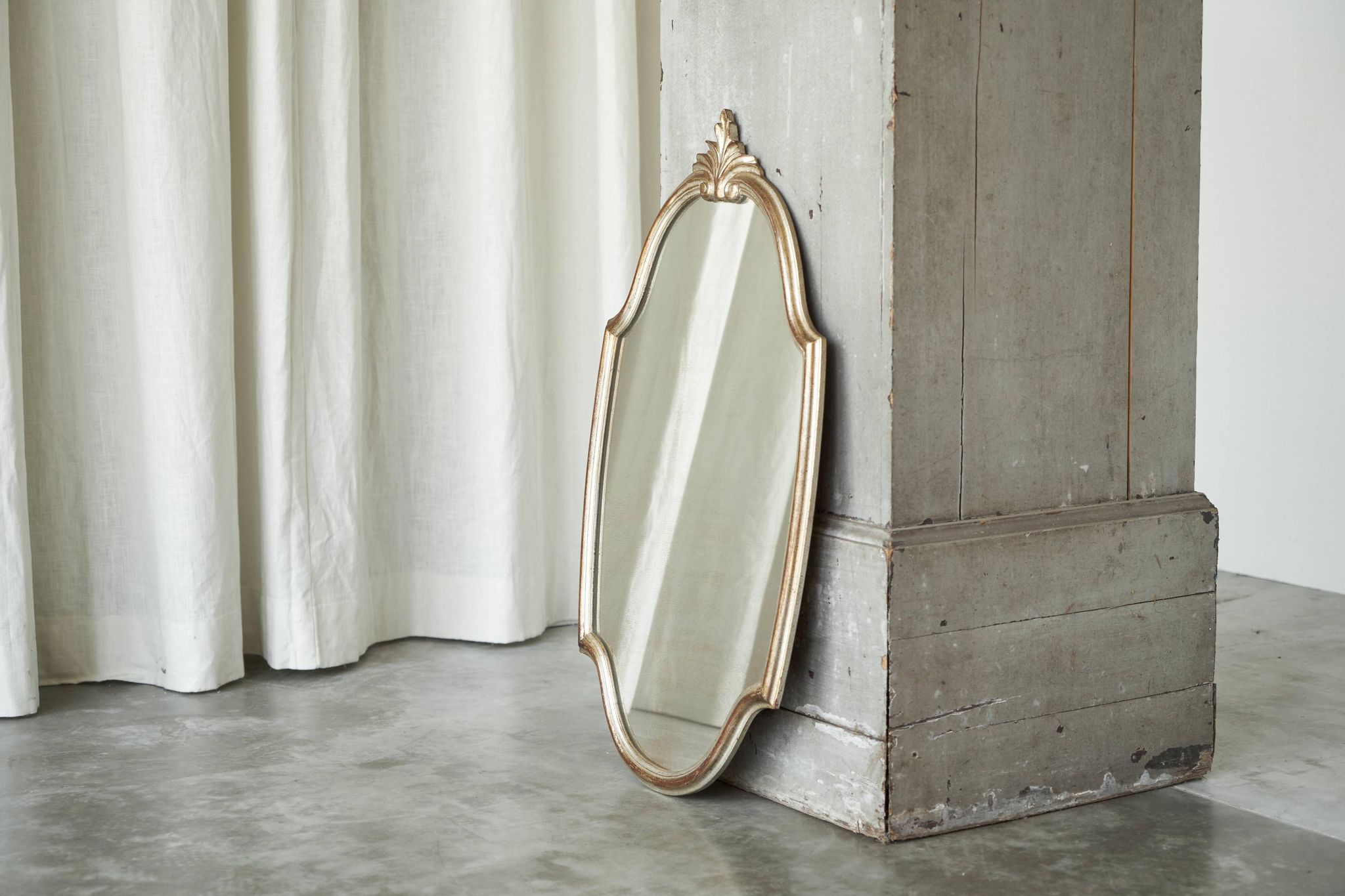 Neoclassical wall mirror in wood mid-century