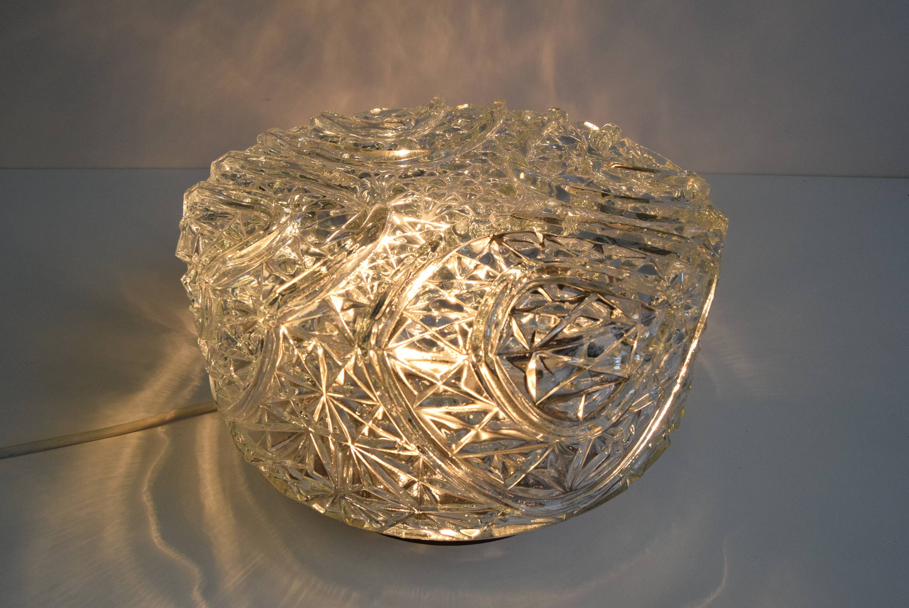 Mid-century round ceiling light, 1980s.
