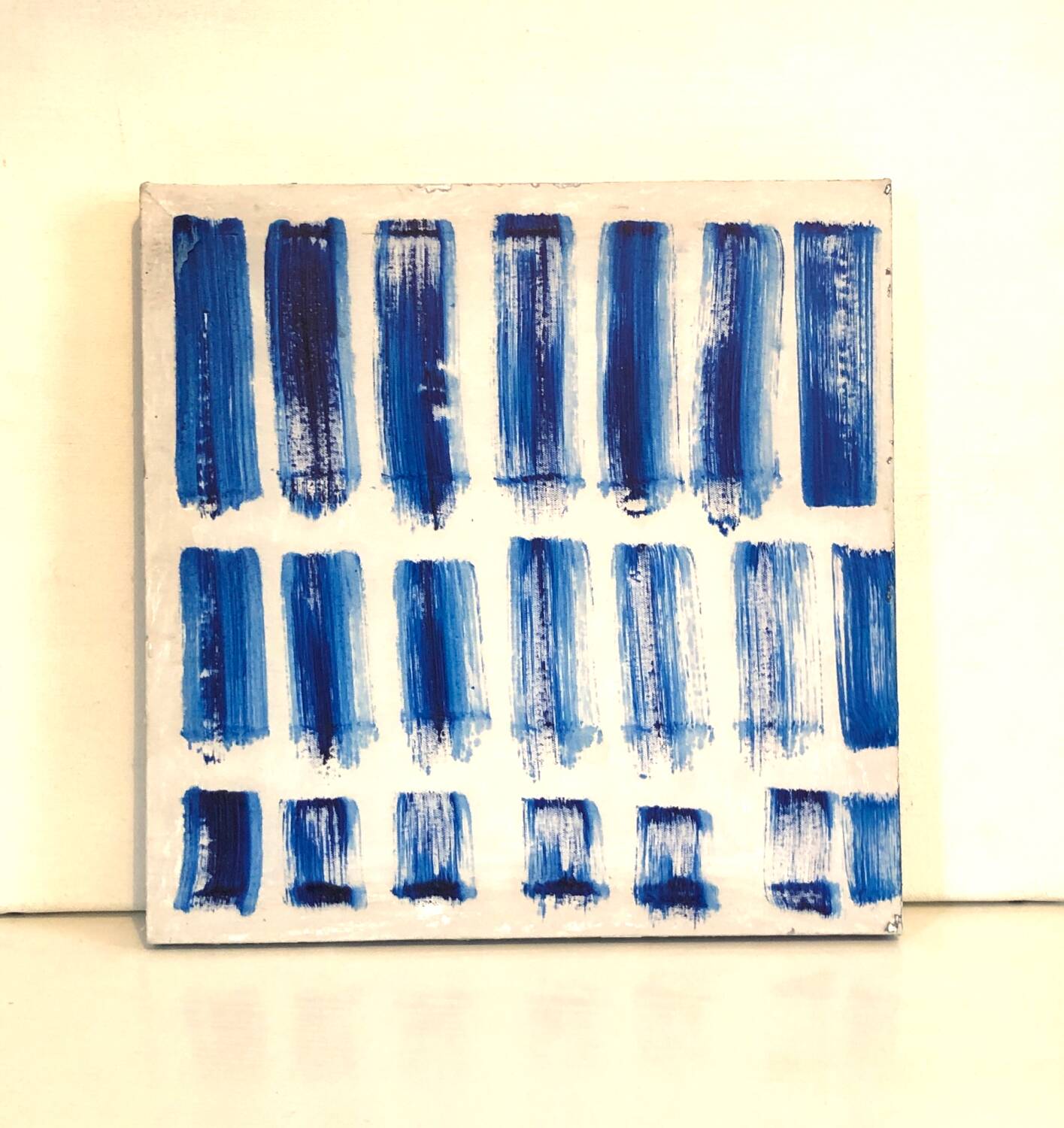 Blue White Oil Painting