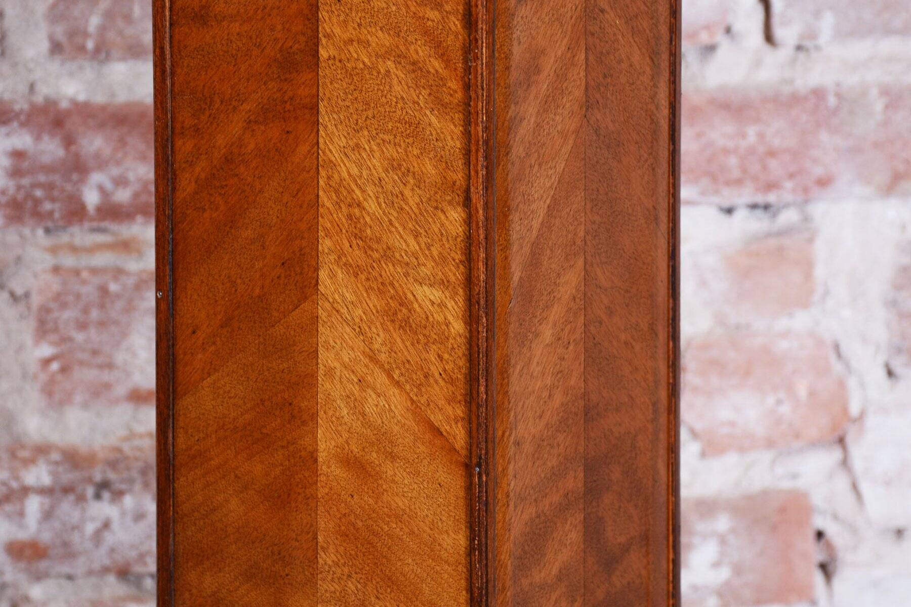 Art Deco Pedestal in Spruce and Oak, 1920s