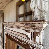 The large patinated trumeau mirror